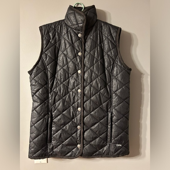 OUTBACK TRADING CO Womens Size XL GRAND PRIX quilted Black Vest - Picture 4 of 16